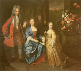Colonel Andrew Bissett et sa famille, 1708